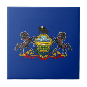 Carreau Drapeau d'État de Pennsylvanie