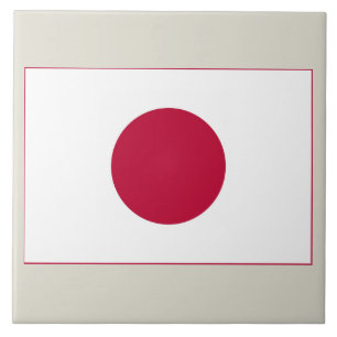 Carreau Drapeau du Japon : Hinomaru, Nisshōki, Soleil leva
