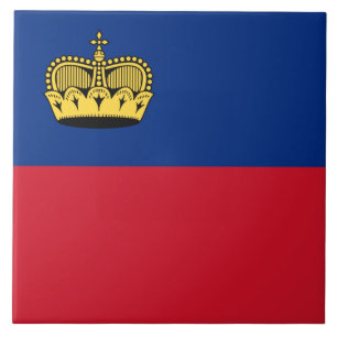 Carreau Drapeau du Liechtenstein