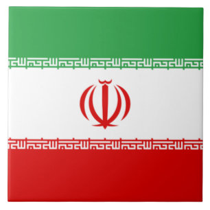 Carreau Drapeau iranien (Iran) (Persan)
