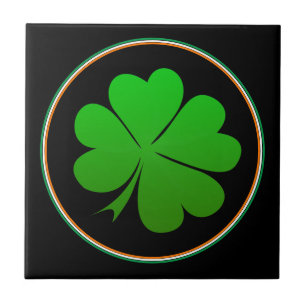 Carreau Drapeau irlandais, Shamrock, Décor irlandais, Accu