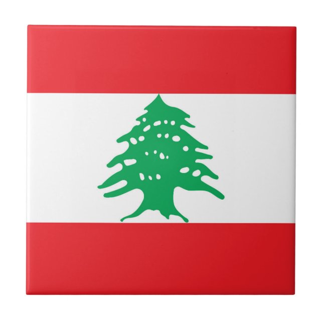 Carreau Drapeau libanais (Devant)