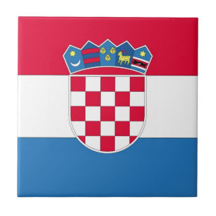 Carreau Drapeau ou drapeau croate de Croatie