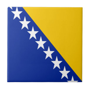 Carreau Drapeau patriotique de Bosnie-Herzégovine
