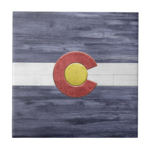 Carreau Drapeau rustique du Colorado