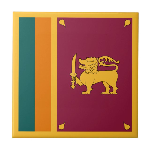 Carreau Drapeau Sri Lanka (Devant)