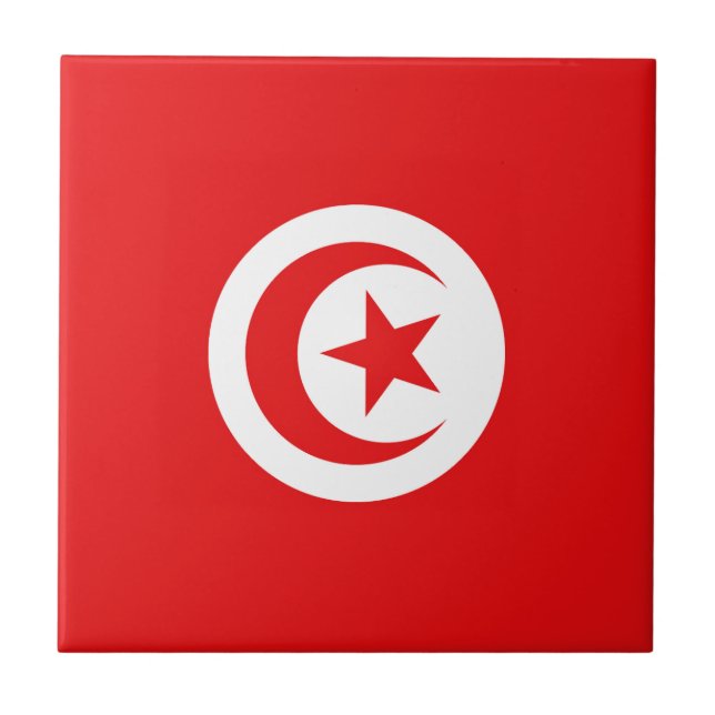 Carreau Drapeau Tunisie (Devant)