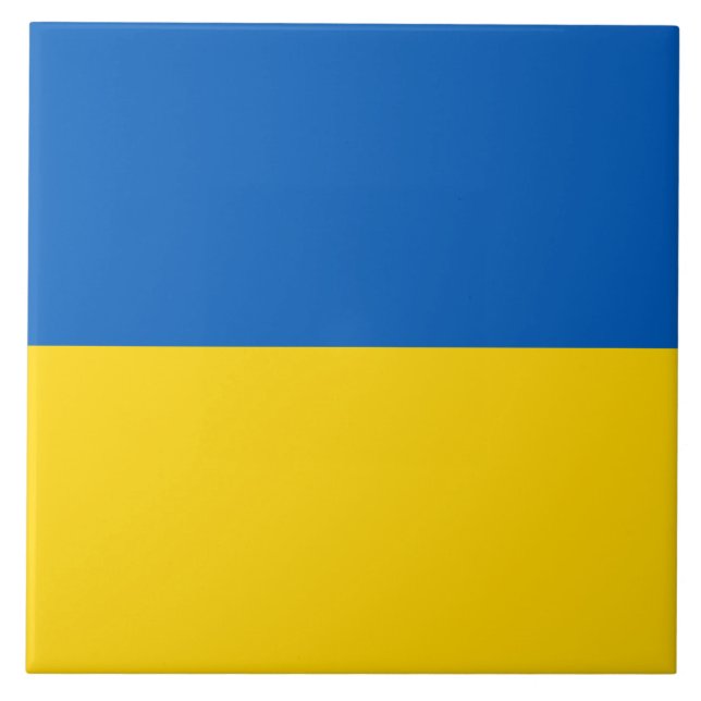 Carreau Drapeau ukrainien (Ukraine) (Devant)