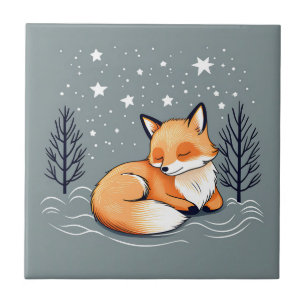 Carreau Dream Fox Night Sky