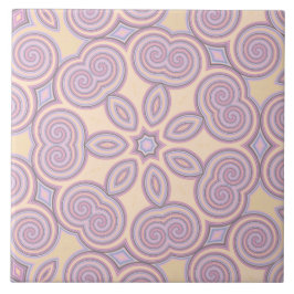 Carreau Dreamy Swirls - Pastel Motif psychédélique