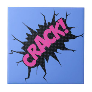 Carreau Drôle Carrelage céramique bulles vocales - Crack