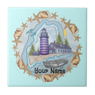 Carreau du phare de Maine Shells
