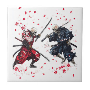 Carreau Duel de samouraï crâne