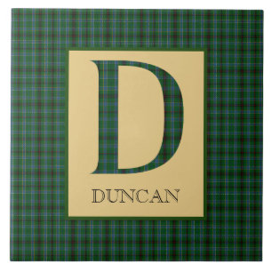 Carreau Duncan Tartan Monogramme D