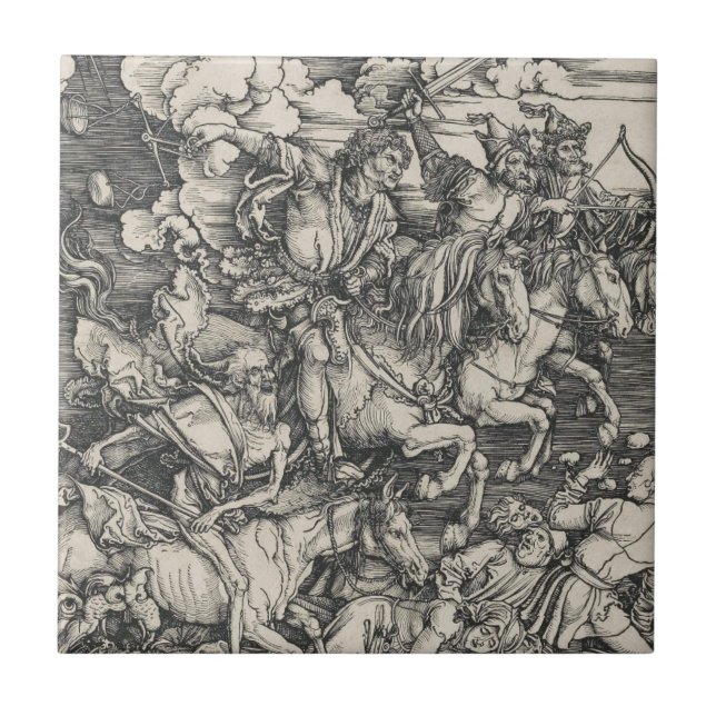 Carreau Durer quatre cavaliers de l'apocalypse (Devant)