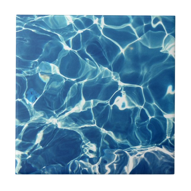 Carreau Eau bleue étincelante (Devant)