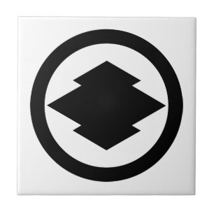 Carreau Écorce de pin rhombique en cercle