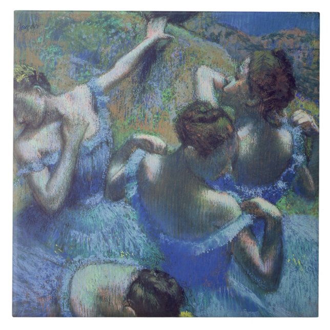 Carreau Edgar Degas| Blue Dancers, c.1899 (Devant)