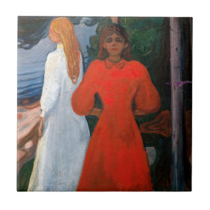 Carreau Edvard Munch - Rouge et Blanc