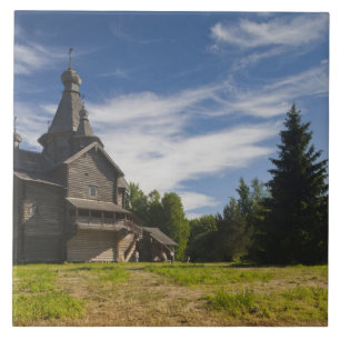 Carreau Église orthodoxe russe traditionnelle en bois
