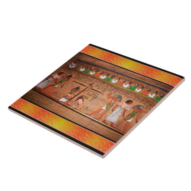 Carreau Égypte-Hiéroglyphes Carrelage en céramique (Côté)