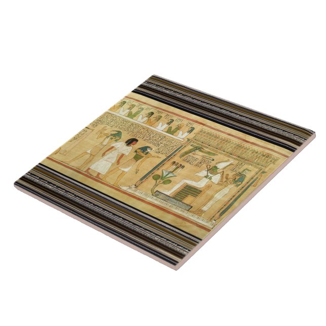 Carreau Égypte-Hiéroglyphes Carrelage en céramique (Côté)