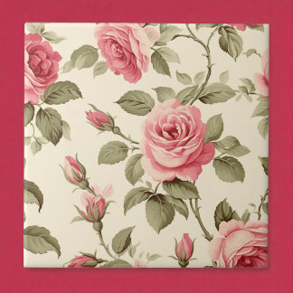 Carreau Élégance de fleur de pêcher à pétales roses