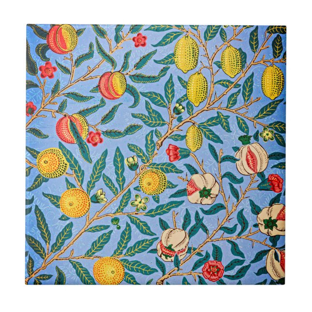 Carreau Élégance intemporelle : Les quatre fruits de Willi (Devant)