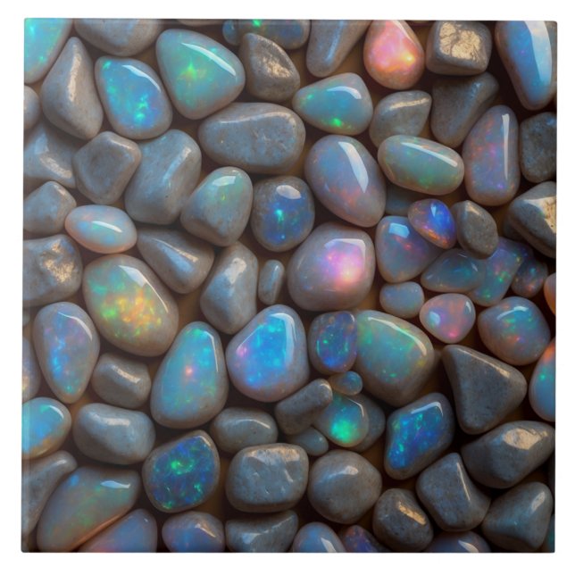 Carreau Élégant carrelage en céramique opale (Devant)