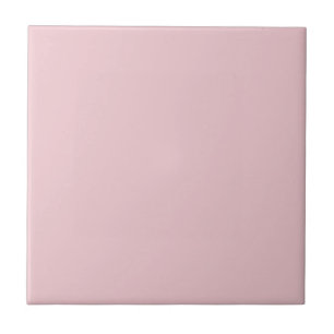 Carreau Élégant Dusty Rose rose clair uni couleur unie cha