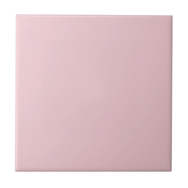 Carreau Élégant Dusty Rose rose clair uni couleur unie cha (Devant)