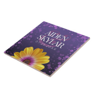 Carreau Elegant Golden Daisy