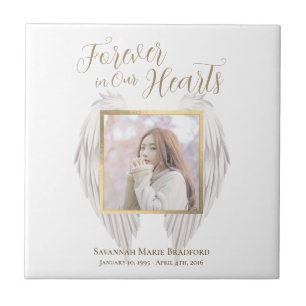 Carreau Elégant Mémorial pour toujours dans nos coeurs Pho