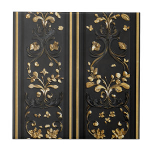 Carreau Élégant modèle floral classique