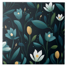 Élégant motif floral
