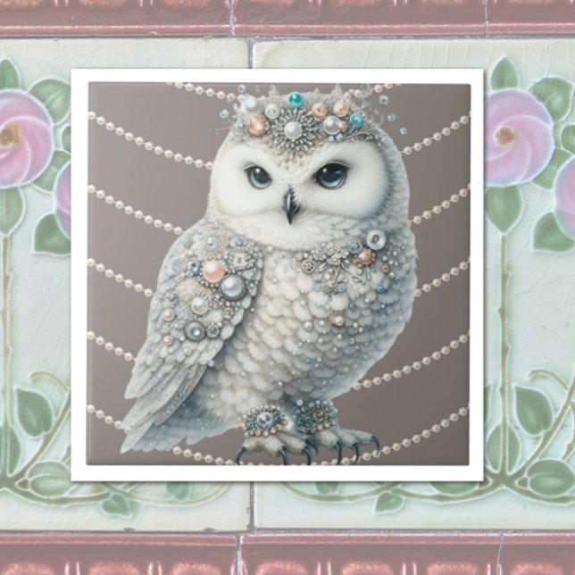 Carreau Elegant Owl (Créateur téléchargé)