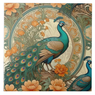 Carreau Elégant Peacock Carrelage décoratif en céramique