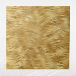Carreau Élégant Poster de animal de tigre d'or