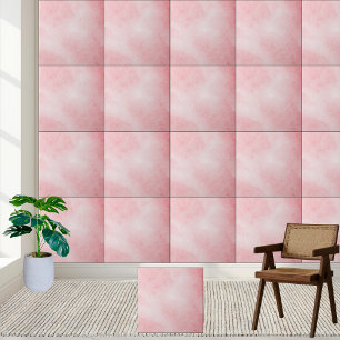 Carreau Elégante aquarelle rose   Soft Blush esthétique