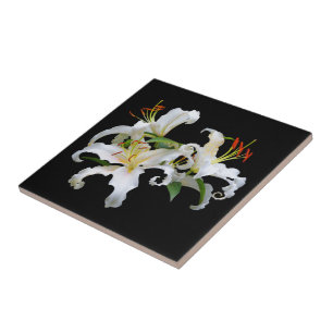Carreau Elégante Casablanca White Oriental Lilies