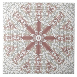 Carreau Elégante dentelle florale Carrelage en céramique