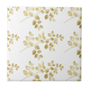 Carreau  Élégante Parties scintillant Feuille Gold Foil   