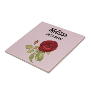 Carreau Élégante rose rose rose rose rose rouge