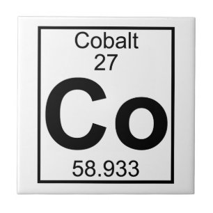 Carreau Élément 027 - Co - Cobalt (plein)