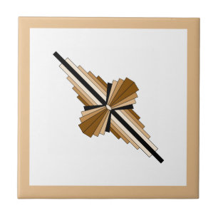 Carreau Éléments Art déco dans le teint foncé et clair