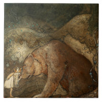 « Elle embrassa l'ours » de John Bauer