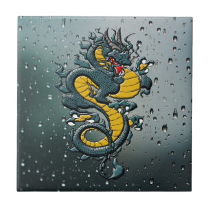 Carreau Embrassez le pouvoir mythique : Dragon chinois