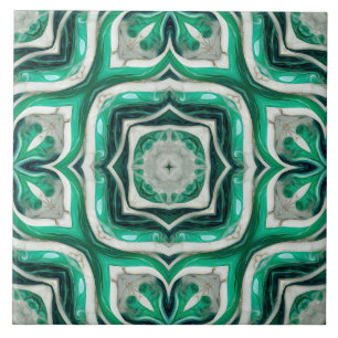 Carreau Emerald Green Motif
