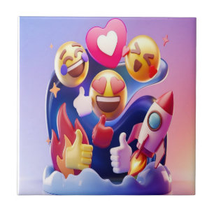 Carreau Emojis Lance Une Aventure Amusante Et Colorée