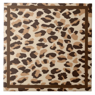 Carreau Empreinte de léopard de mosaïque de trivet